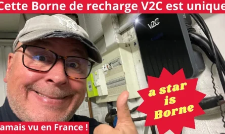 Borne de recharge V2C présentée et installée dans la vidéo TeslaSympa