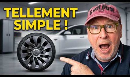 Enjoliveurs Überturbine EVBase installés sur une Tesla Model Y